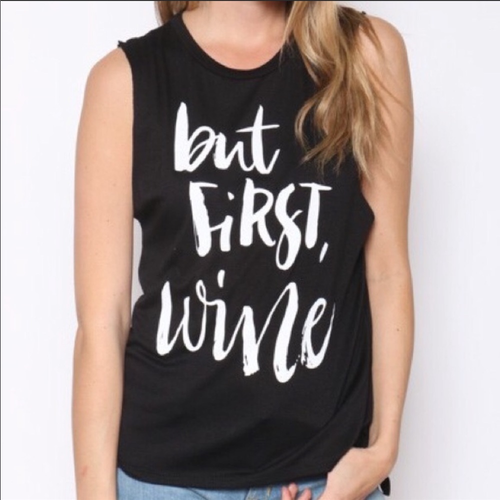 But First Wine Graphic Tee